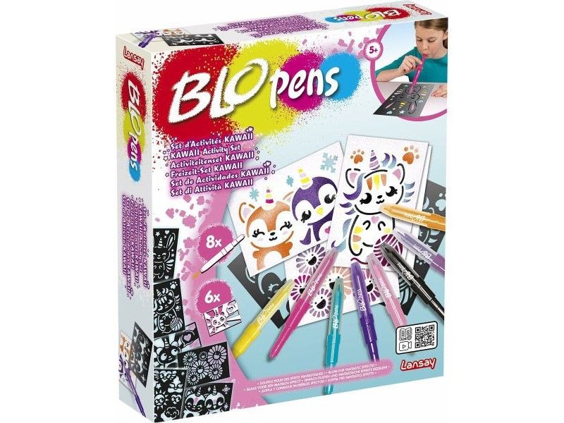 Кутия за Оцветяване Lansay BLOPENS KAWAII Многоцветен