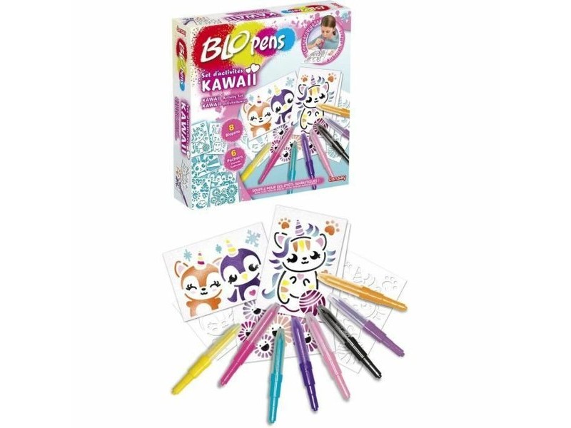 Кутия за Оцветяване Lansay BLOPENS KAWAII Многоцветен