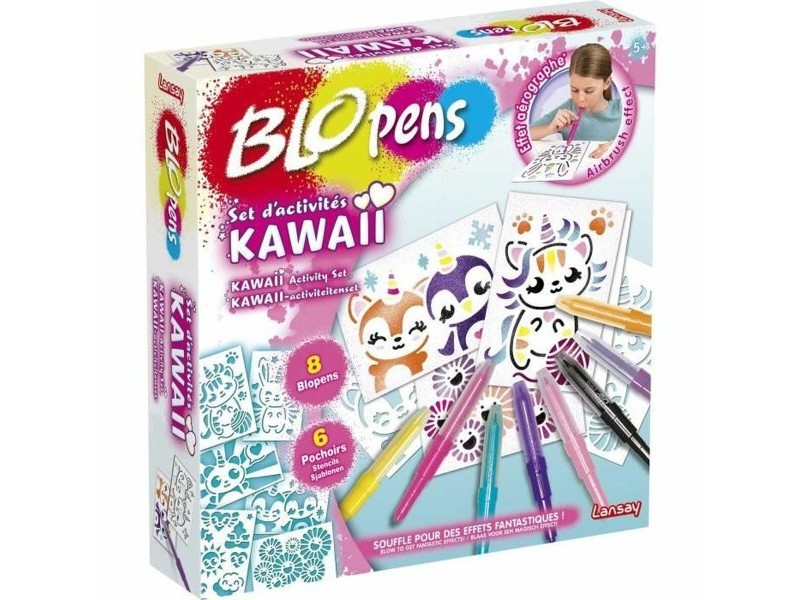 Кутия за Оцветяване Lansay BLOPENS KAWAII Многоцветен