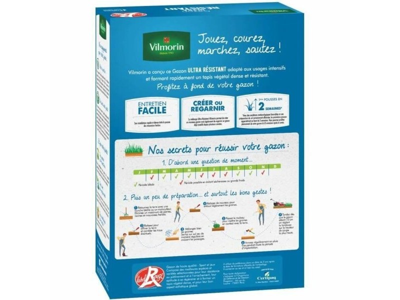 Семена Vilmorin Ultra Resistentes etiqueta roja 1 kg