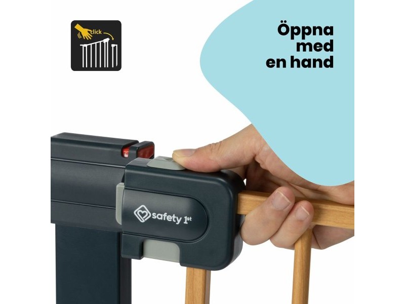Защитна бариера Safety 1st Easy Close Кафяв Черен 73-80 cm