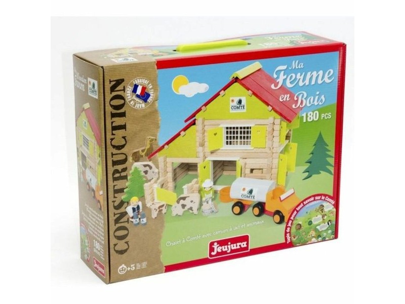 Playset Jeujura My Wooden Farm 180 Части
