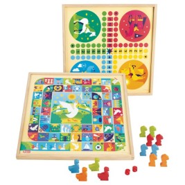 Настолна игра Jeujura Game of goose and small horses (FR)