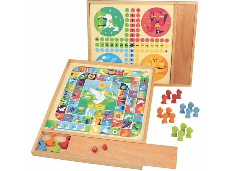Настолна игра Jeujura Game of goose and small horses