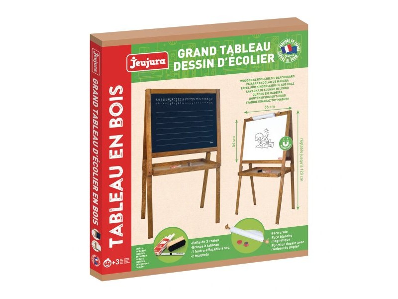 Двустранна Шистова Дъска Jeujura Large Drawing Board of Schoolboys