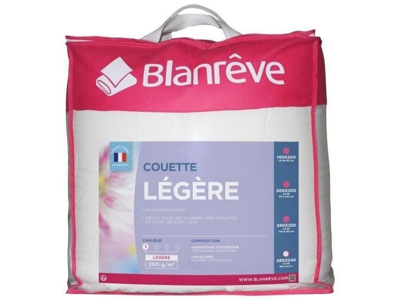 Пух Blanreve лек Микрофибър Бял 200 g/m² 240 x 260 cm
