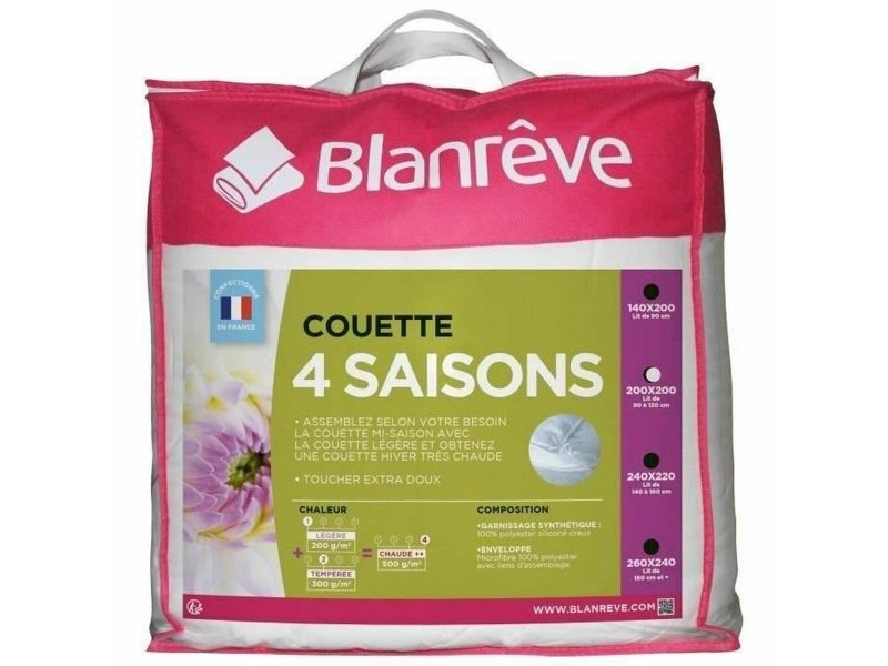 Скандинавски Стил Пълнеж Blanreve Бял 300 g/m² 200 x 200 cm