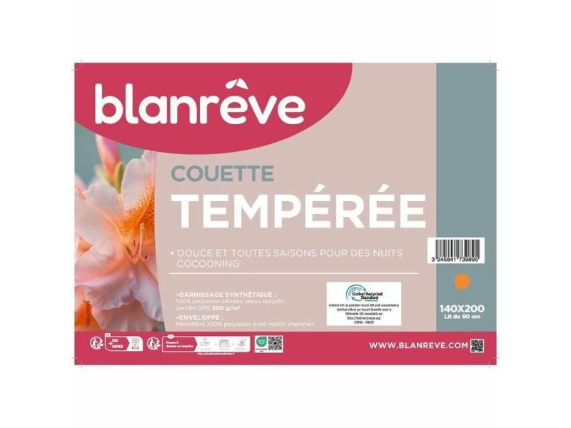 Пух Blanreve Бял 300 g/m² 140 x 200 cm