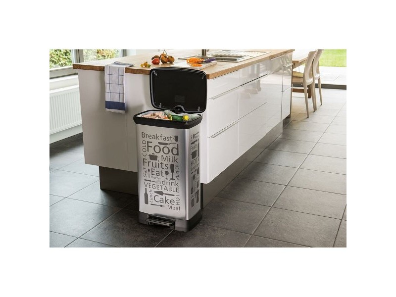 Кошче за боклук Curver CEN-45916 Сребрист Метал 50 L