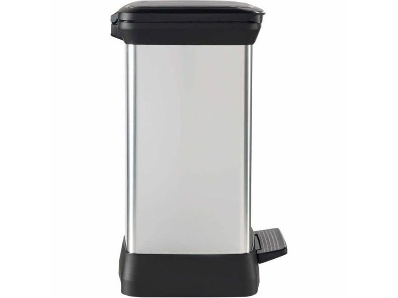 Кошче за Рециклирани Отпадъци Curver Duo Déco Сребрист 10 L 18 L