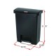 Кошче за Боклук Rubbermaid TAPA BASCULANTE Бял Черен Пластмаса 25 L