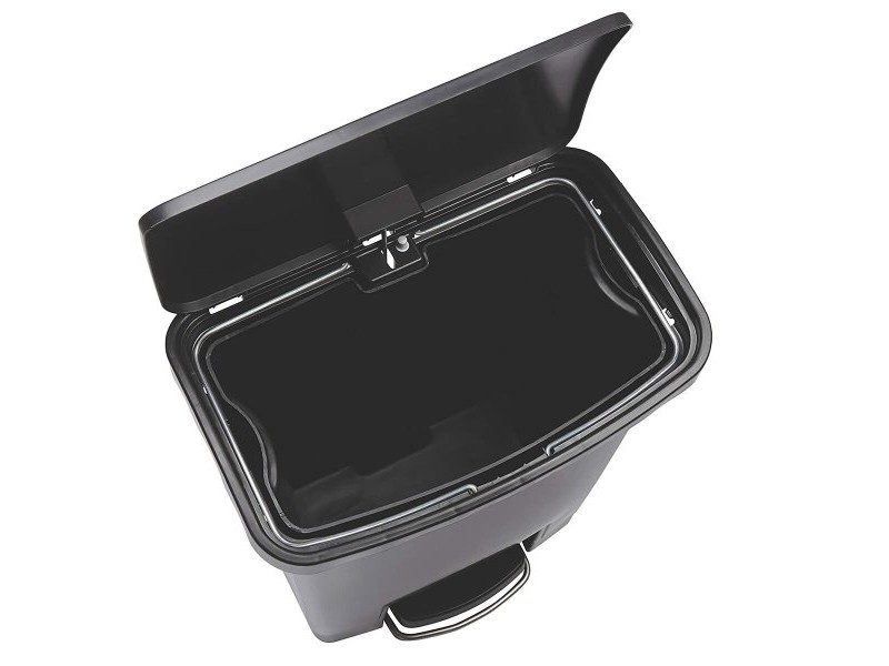 Кошче за Боклук Rubbermaid TAPA BASCULANTE Бял Черен Пластмаса 25 L Кошче за Боклук Rubbermaid TAPA BASCULANTE Бял Черен Пластмаса 25 L