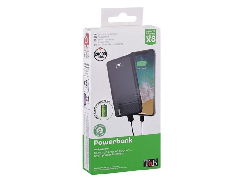 Powerbank T'NB PBU20000 Черен 20000 mAh