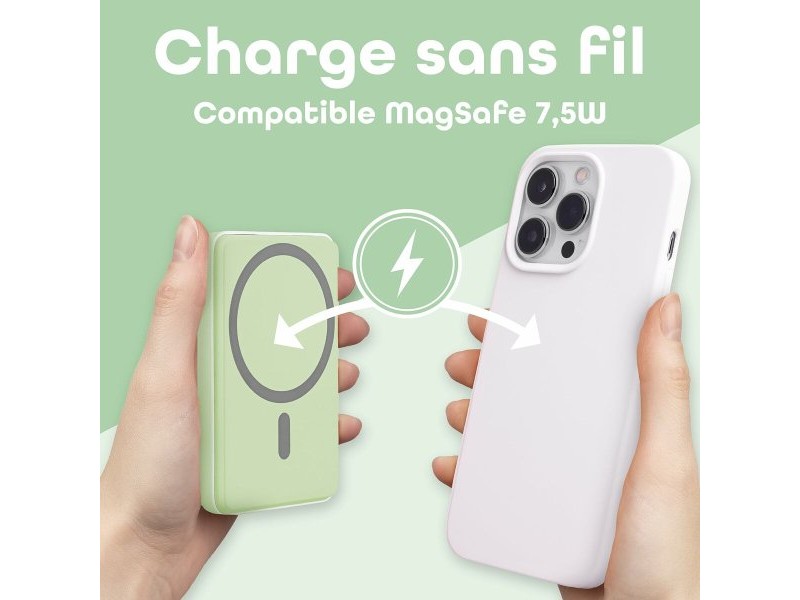 Powerbank T'NB PBUMAG5GR 5000 mAh Зелен Magsafe Powerbank T'NB PBUMAG5GR 5000 mAh Зелен Magsafe