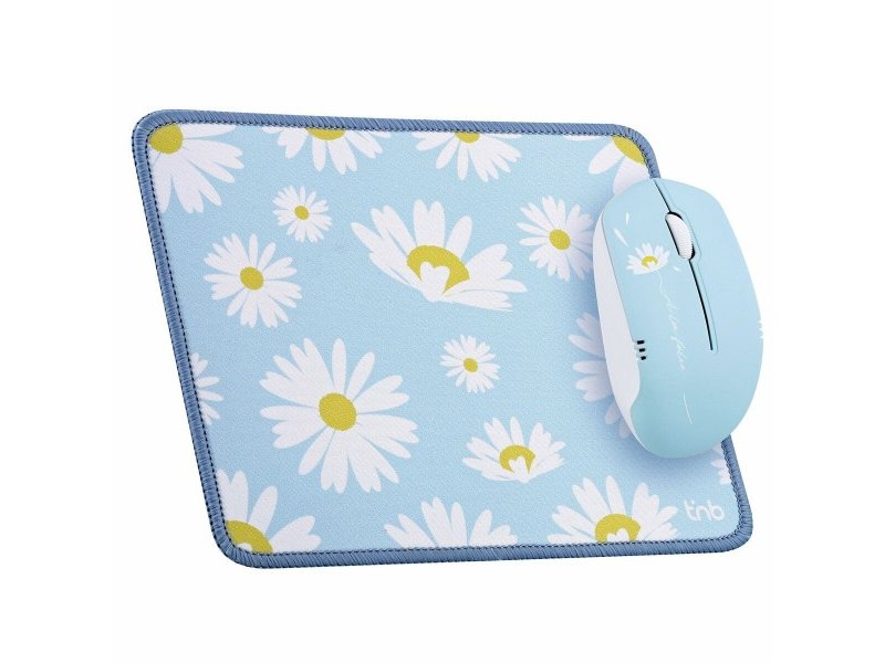 Мишка за Игра и Подложка T'NB DAISY Син