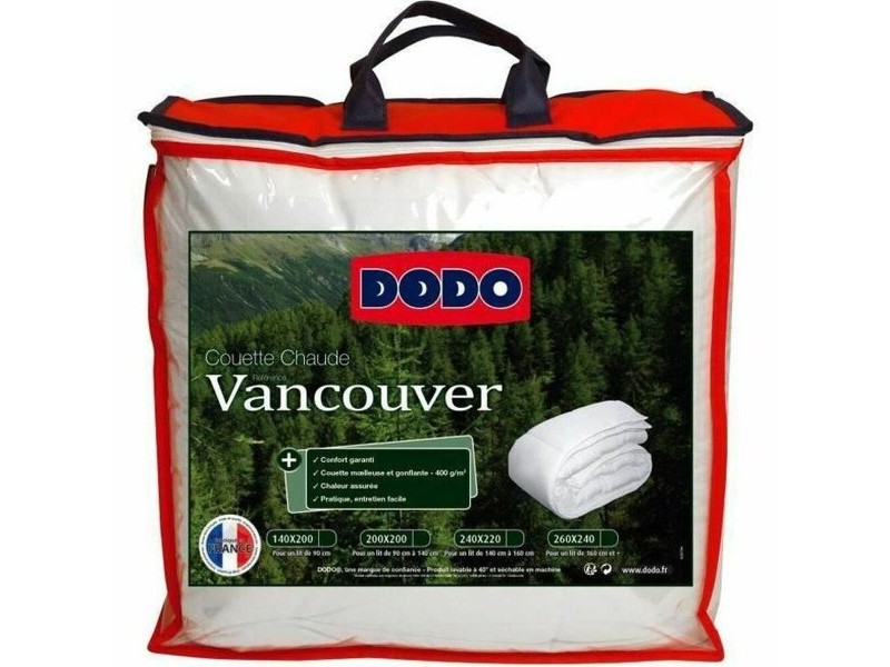 Скандинавски Стил Пълнеж DODO Vancouver Бял 400 g /m² 200 x 200 cm