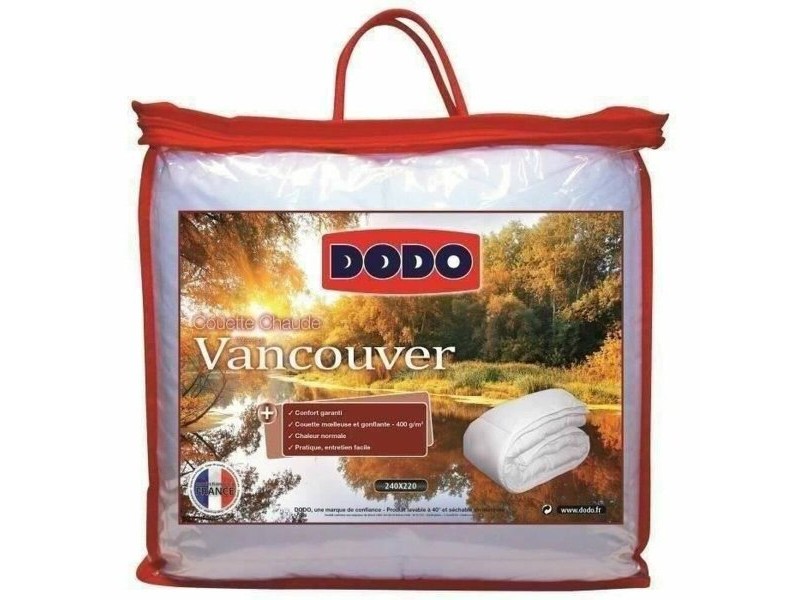 Скандинавски Стил Пълнеж VANCOUVER DODO Бял 400 g /m² 240 x 260 cm