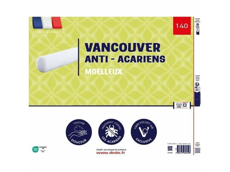 възглавница DODO Vancouver Бял 140 cm Против акари