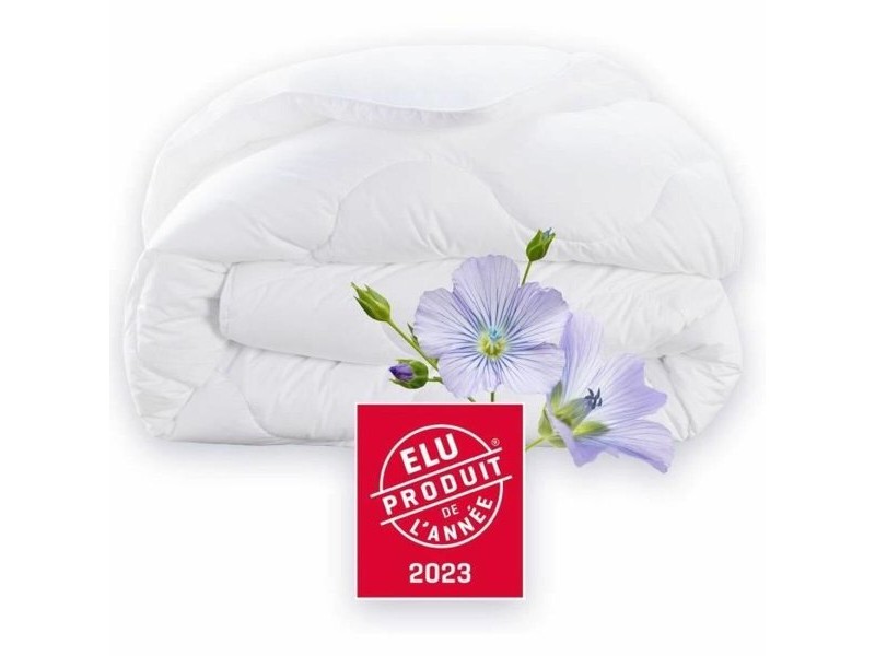 Скандинавски Стил Пълнеж DODO Champs de Lin Бял 450 g/m² 220 x 240 cm (Двойно легло)