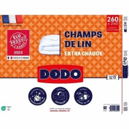 Скандинавски Стил Пълнеж DODO Champs de Lin 240 x 260 cm Бял 450 g/m²