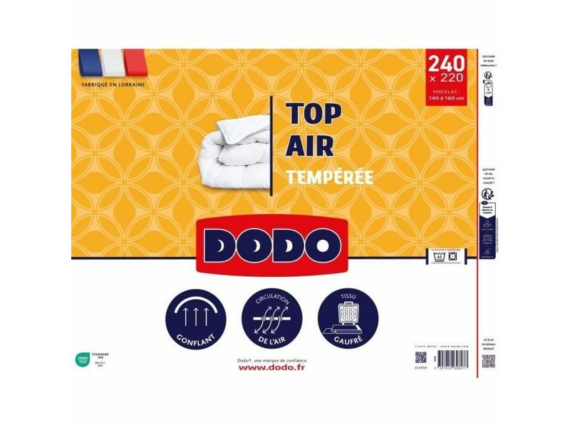 Скандинавски Стил Пълнеж DODO TOP AIR Бял 300 g/m² 220 x 240 cm