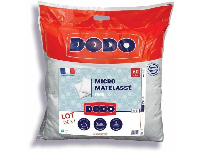 възглавница DODO Бял 60 x 60 cm (2 броя) възглавница DODO Бял 60 x 60 cm (2 броя)