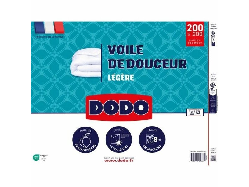 Скандинавски Стил Пълнеж DODO VOILE DE DOUCEUR Бял 100 g/m² 200 x 200 cm Скандинавски Стил Пълнеж DODO VOILE DE DOUCEUR Бял 100 g/m² 200 x 200 cm