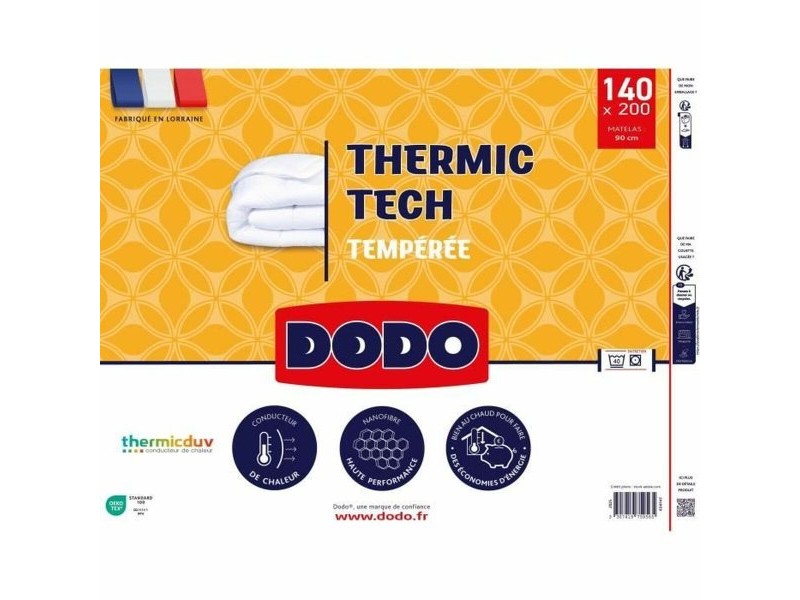 Скандинавски Стил Пълнеж DODO THERMIC TECH Бял 250 g/m² 140 x 200 cm