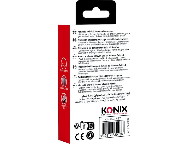 Защитен калъф KONIX Черен Сив