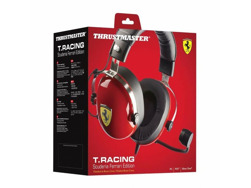 Слушалки с микрофон за игра Thrustmaster T.Racing Scuderia Ferrari Edition-DTS Червен