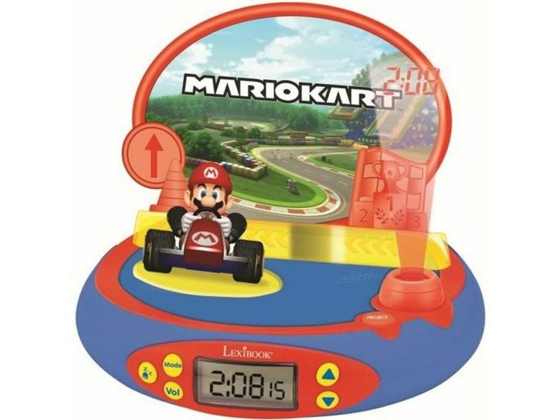 Будилник Lexibook Mario Kart Проектор Със звук