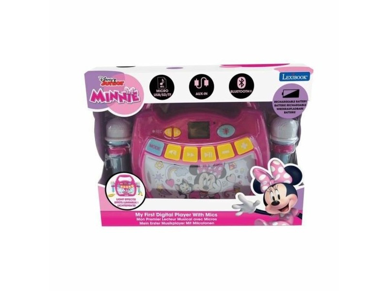 Тонколони с блутут и микрофон Караоке Lexibook MINNIE MOUSE