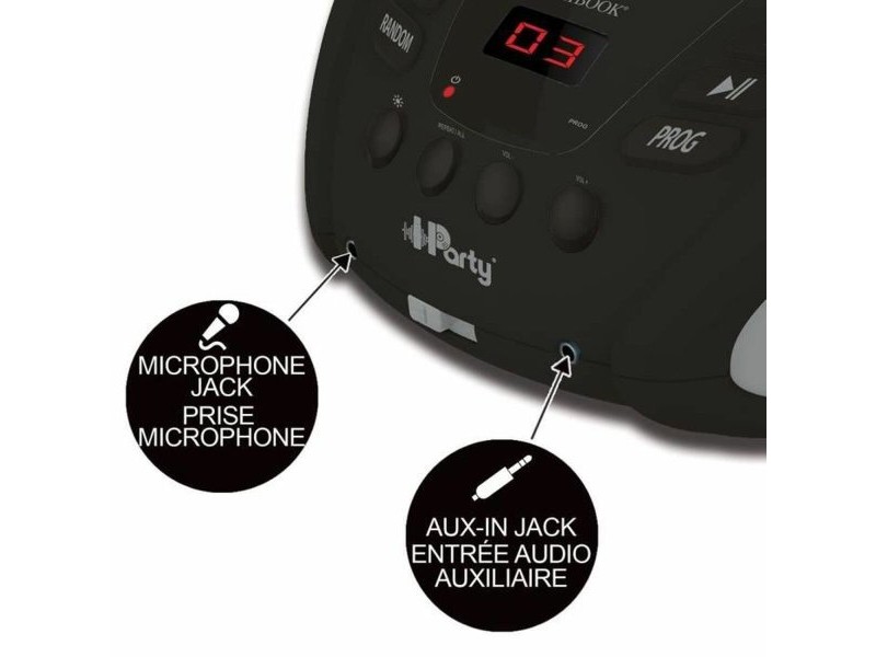 CD/MP3 плейър Lexibook iParty Bluetooth 5.0 Черен USB