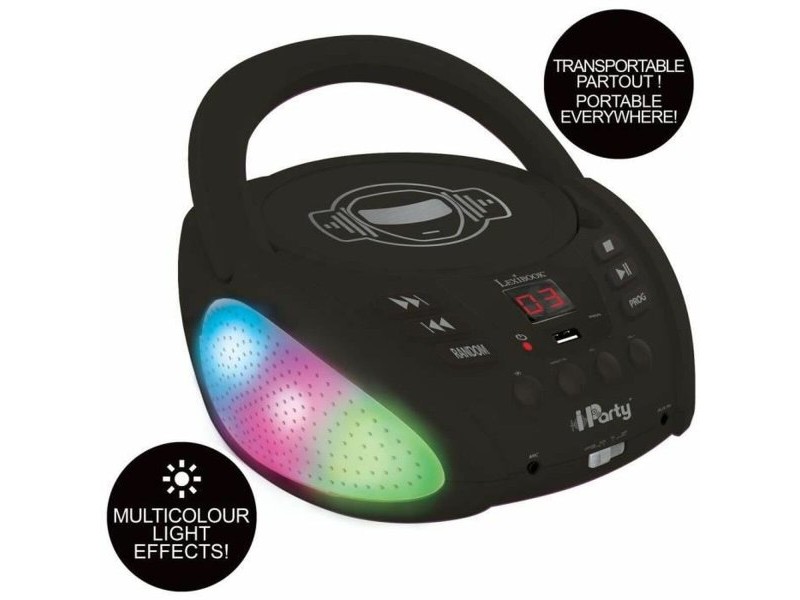 CD/MP3 плейър Lexibook iParty Bluetooth 5.0 Черен USB