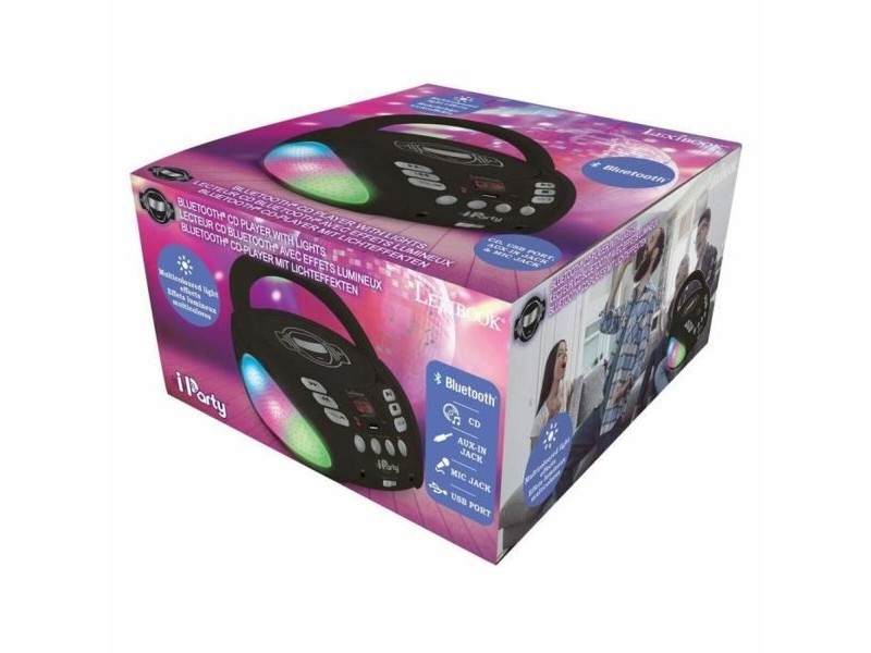 CD/MP3 плейър Lexibook iParty Bluetooth 5.0 Черен USB