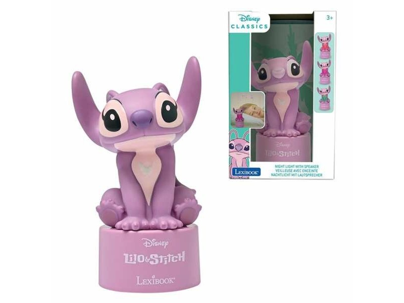 Настолна лампа с LED с функция за нощ Stitch Angel Пластмаса