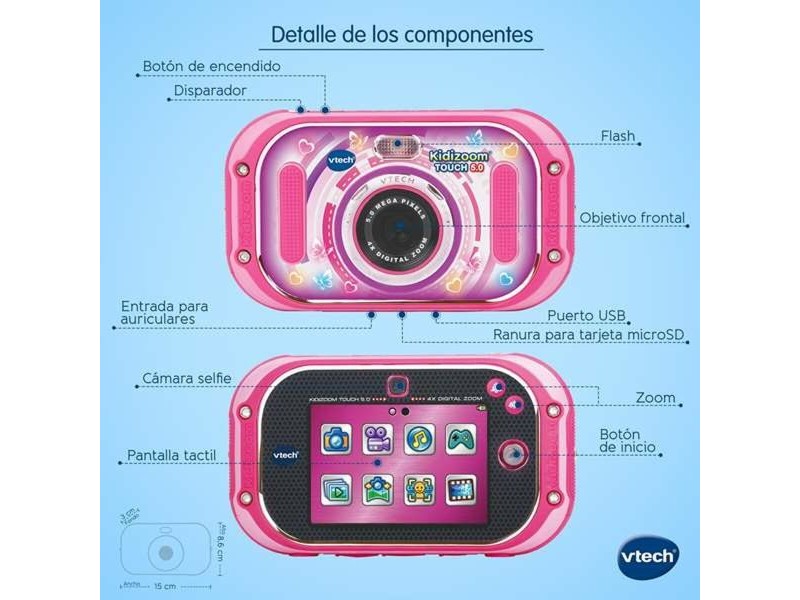Детски Цифров Фотоапарат Vtech Kidizoom Touch 5 Mpx 3,5
