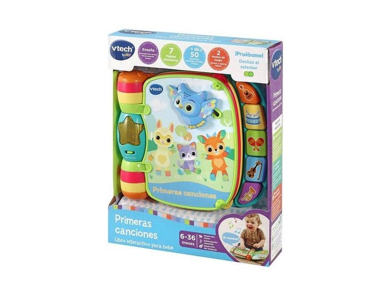 Бебешка играчка Vtech Libro musical primeras canciones. 19 x 22 x 4 cm