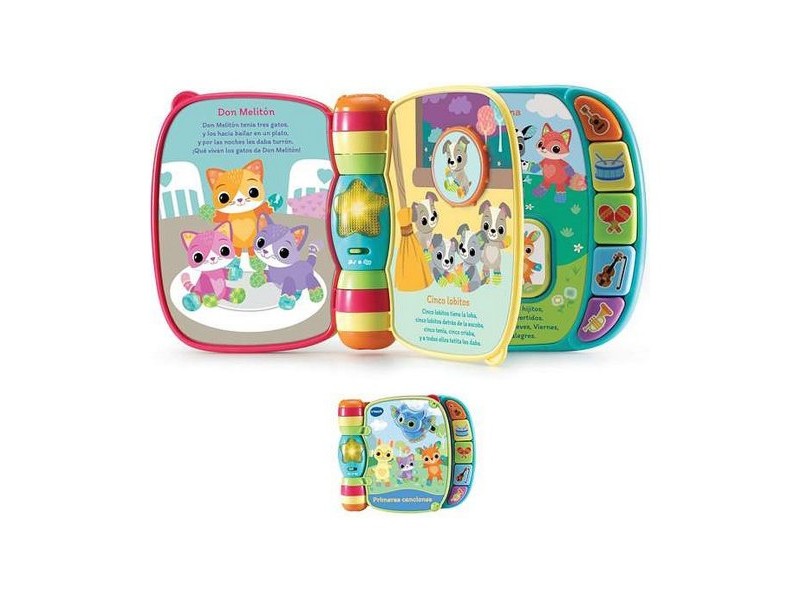 Бебешка играчка Vtech Libro musical primeras canciones. 19 x 22 x 4 cm