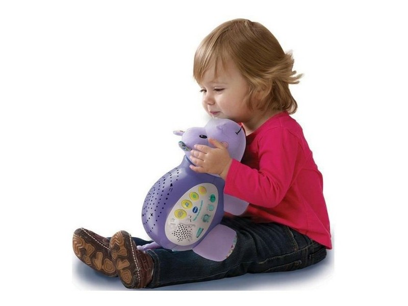 Мека играчка със звук Vtech Hippo Dodo Starry Night (FR) Лилав
