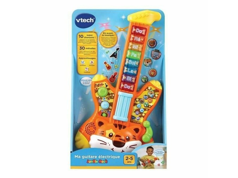 Детска Китара Vtech Baby Jungle Rock- Guitare Électrique Tigre 1 Части