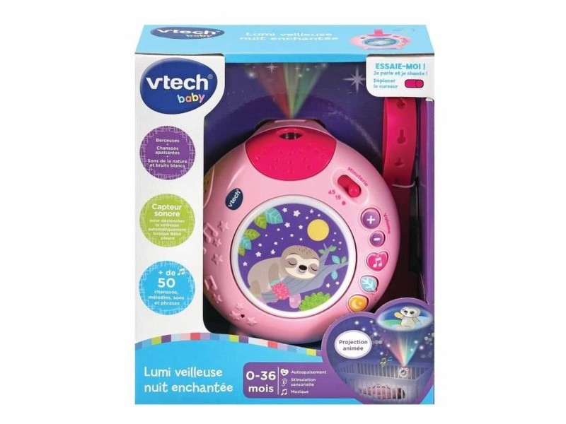 Проектор Vtech Baby LUMI VEILLEUSE NUIT ENCHANTEE Розов