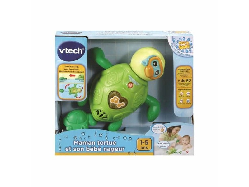 Играчка за Баня Vtech Baby Mother Turtle and Baby Swimmer воден
