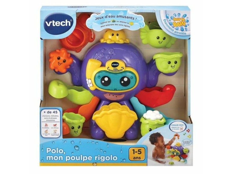 Играчка за Баня Vtech Baby Polo, My Funny Octopus воден