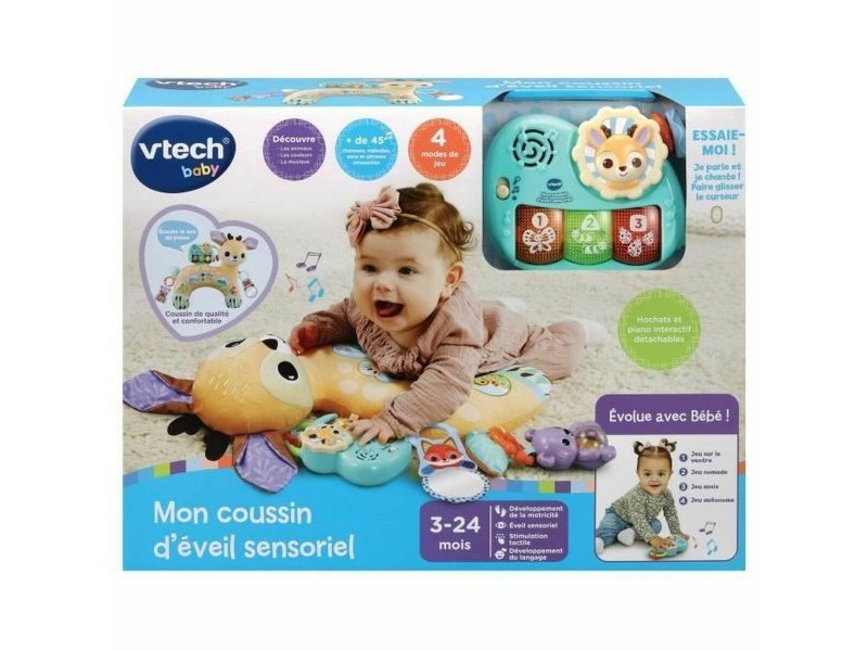 Бебешка Игра за Умения Vtech Baby MON COUSSIN D'ÉVEIL SENSORIEL