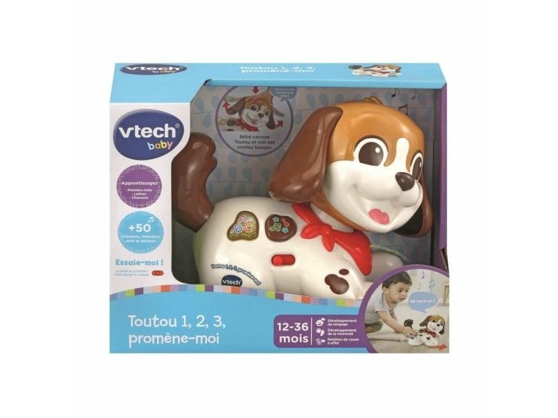 Образователна игра Vtech Baby Toutou 1,2,3 Promenè -moi (FR)