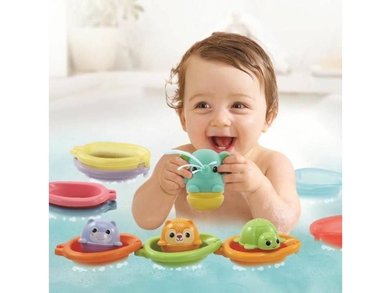 Образователна игра Vtech Baby Cofret de Bain empilo rigo l´eu (FR)