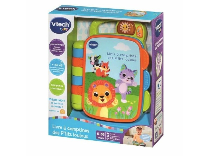 Образователна игра Vtech Baby Livre à comptines des P´tits Loulous (FR)