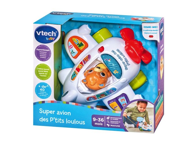 Образователна игра Vtech Baby Super avion des P´tits Loulous (FR)