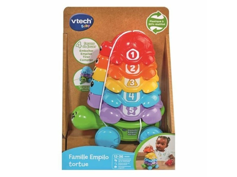 Образователна игра Vtech Baby Famille Empilo Tortue (FR)